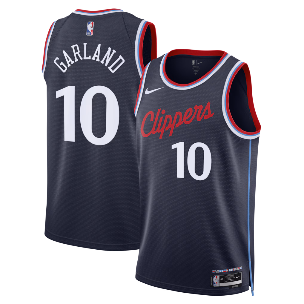 Unisex LA Clippers Darius Garland Nike Navy Swingman Jersey - Icon Edition - Ujersey
