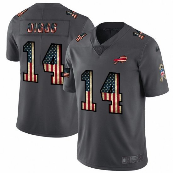 Nike Buffalo Bills #14 Stefon Diggs Nike 2018 Salute to Service Retro USA Flag Limited NFL Jersey - Ujersey