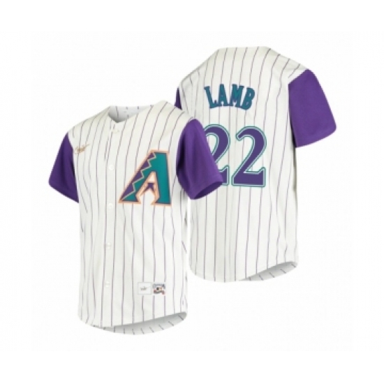 Men's Arizona Diamondbacks #22 Jake Lamb Nike Cream 2020 Cooperstown Collection Alternate Jersey - Ujersey