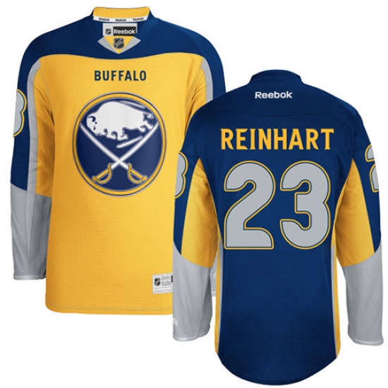Youth Reebok Buffalo Sabres #23 Sam Reinhart Authentic Gold Third NHL Jersey - Ujersey