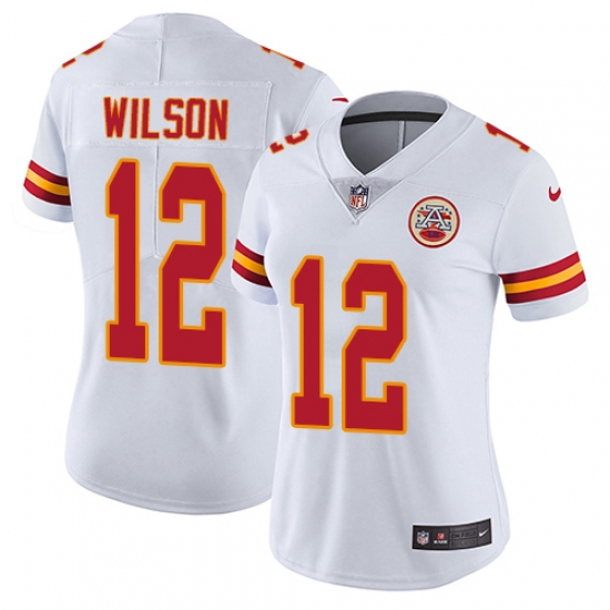 Women's Nike Kansas City Chiefs #12 Albert Wilson Elite White NFL Jersey - Ujersey