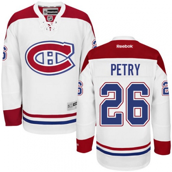 Men's Reebok Montreal Canadiens #26 Jeff Petry Authentic White Away NHL Jersey - Ujersey