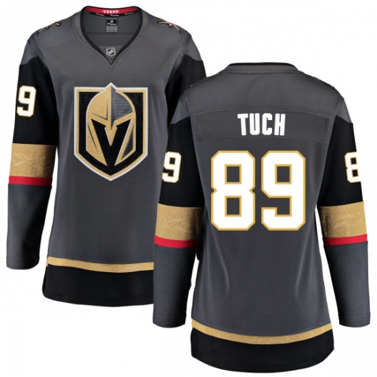 Women's Vegas Golden Knights #89 Alex Tuch Authentic Black Home Fanatics Branded Breakaway NHL Jersey - Ujersey
