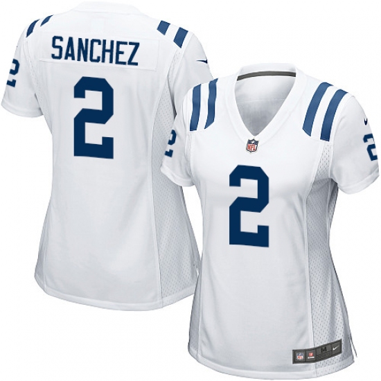 Women's Nike Indianapolis Colts #2 Rigoberto Sanchez Game White NFL Jersey - Ujersey