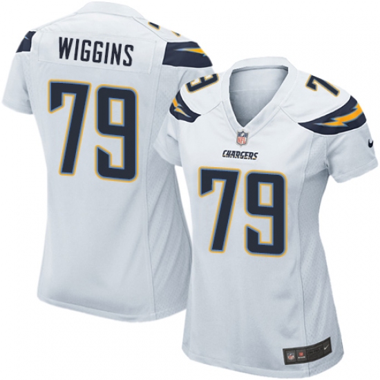 Women's Nike Los Angeles Chargers #79 Kenny Wiggins Game White NFL Jersey - Ujersey