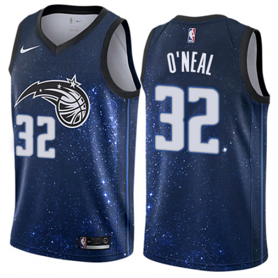 Youth Nike Orlando Magic #32 Shaquille O'Neal Swingman Blue NBA Jersey - City Edition - Ujersey