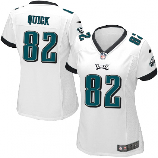 Women's Nike Philadelphia Eagles #82 Mike Quick Game White NFL Jersey - Ujersey