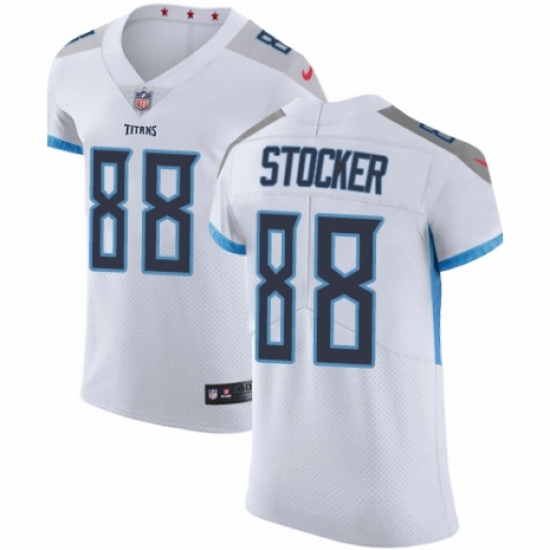 Men's Nike Tennessee Titans #88 Luke Stocker White Vapor Untouchable Elite Player NFL Jersey - Ujersey