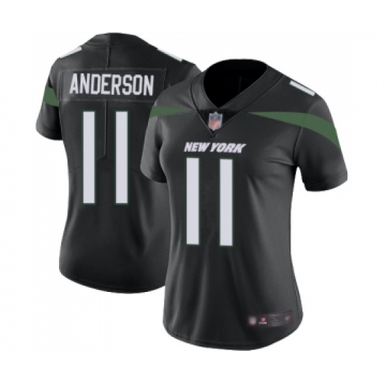 Women's New York Jets #11 Robby Anderson Black Alternate Vapor Untouchable Limited Player Football Jersey - Ujersey
