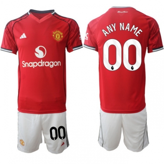 Men Manchester United 2026 Soccer Jerseys Red CUSTOM - Ujersey