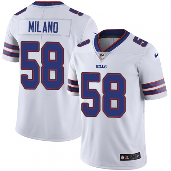 Youth Nike Buffalo Bills #58 Matt Milano White Vapor Untouchable Limited Player NFL Jersey - Ujersey
