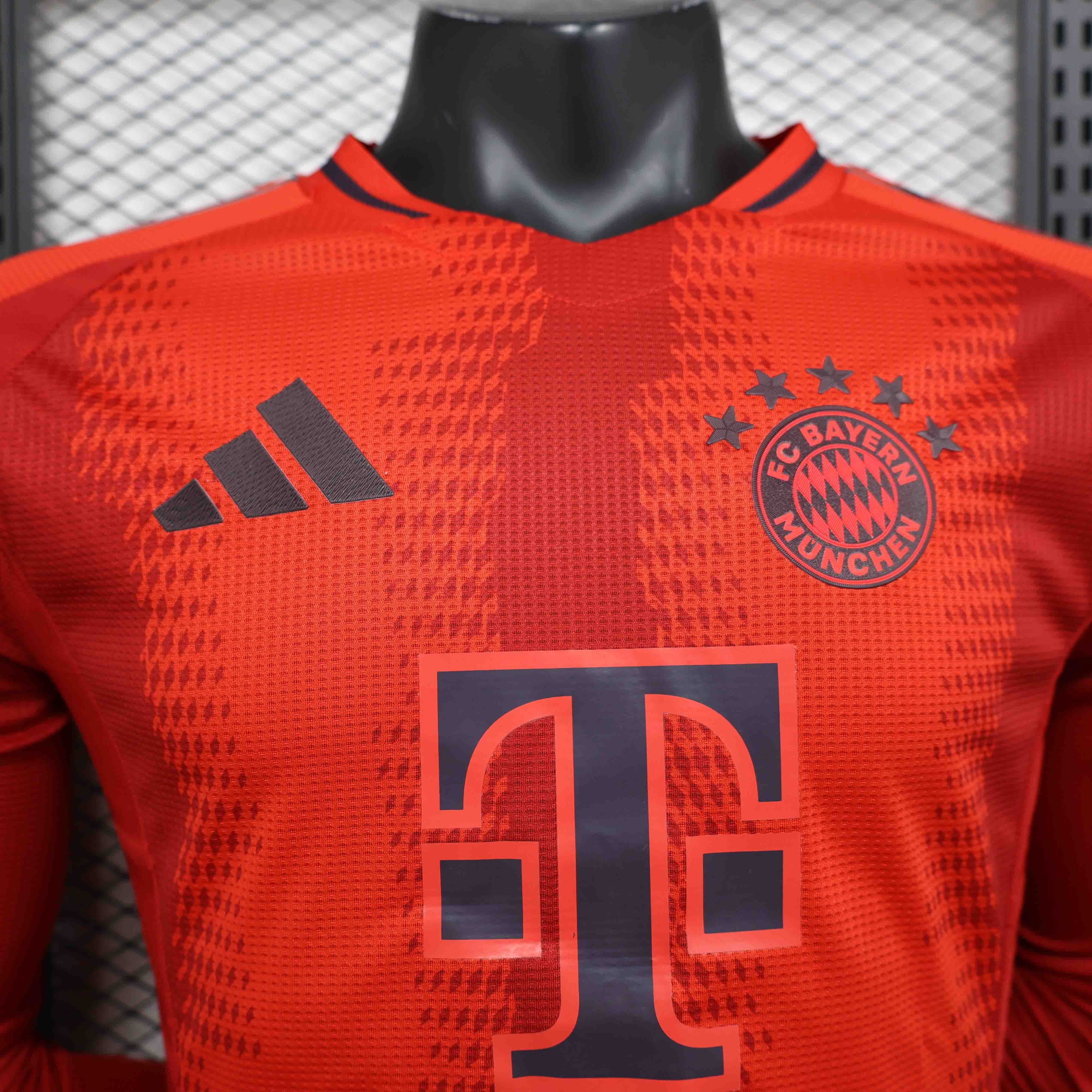 Bayern Munich Home Jersey Long Sleeve Player Version 2024/25 - Ujersey NHL