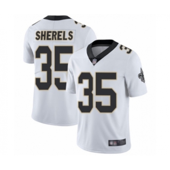 Men's New Orleans Saints #35 Marcus Sherels White Vapor Untouchable Limited Player Football Jersey - Ujersey