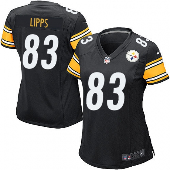 Women's Nike Pittsburgh Steelers #83 Louis Lipps Game Black Team Color NFL Jersey - Ujersey