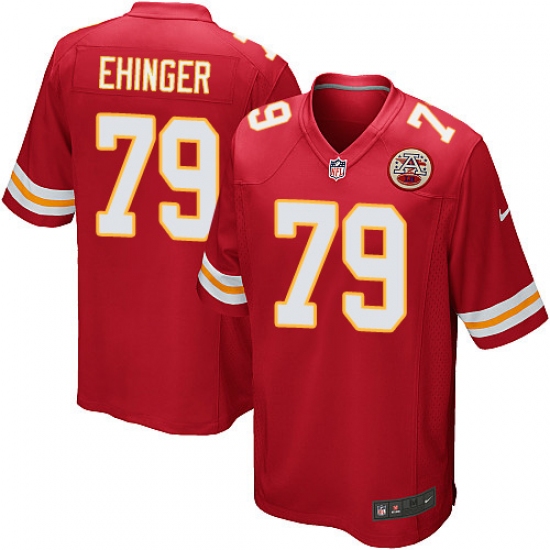 Men's Nike Kansas City Chiefs #79 Parker Ehinger Game Red Team Color NFL Jersey - Ujersey