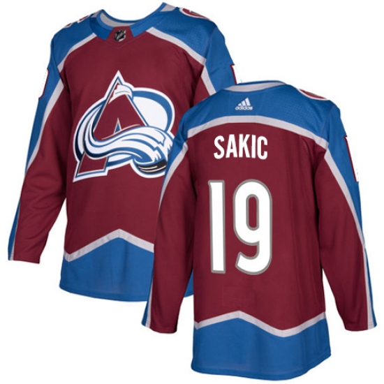 Youth Adidas Colorado Avalanche #19 Joe Sakic Authentic Burgundy Red Home NHL Jersey - Ujersey
