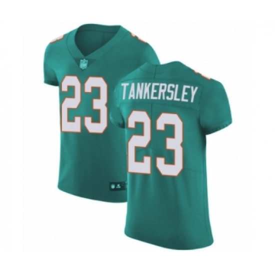 Men's Miami Dolphins #23 Cordrea Tankersley Aqua Green Alternate Vapor Untouchable Elite Player Football Jersey - Ujersey