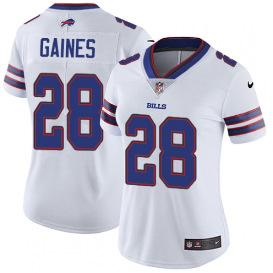 Women's Nike Buffalo Bills #28 E.J. Gaines White Vapor Untouchable Limited Player NFL Jersey - Ujersey