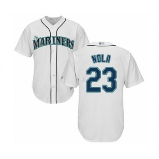 Youth Seattle Mariners #23 Austin Nola Authentic White Home Cool Base Baseball Player Jersey - Ujersey