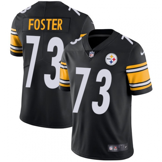 Youth Nike Pittsburgh Steelers #73 Ramon Foster Black Team Color Vapor Untouchable Limited Player NFL Jersey - Ujersey