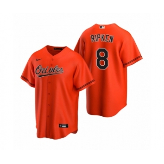 Women's Baltimore Orioles #8 Cal Ripken Jr. Nike Orange 2020 Replica Alternate Jersey - Ujersey