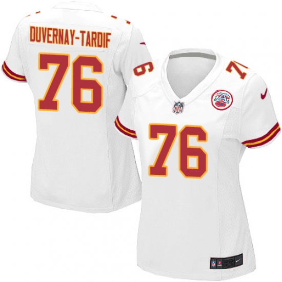 Women's Nike Kansas City Chiefs #76 Laurent Duvernay-Tardif Game White NFL Jersey - Ujersey