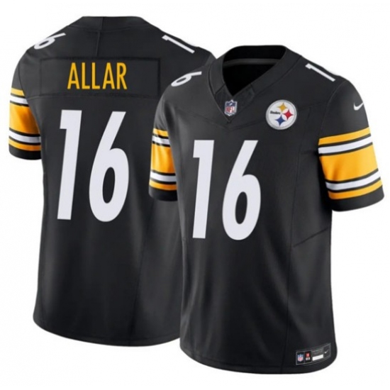 Men's Pittsburgh Steelers #16 Drew Allar Black 2026 Draft F.U.S.E. Vapor Limited Football Stitched Jersey - Ujersey
