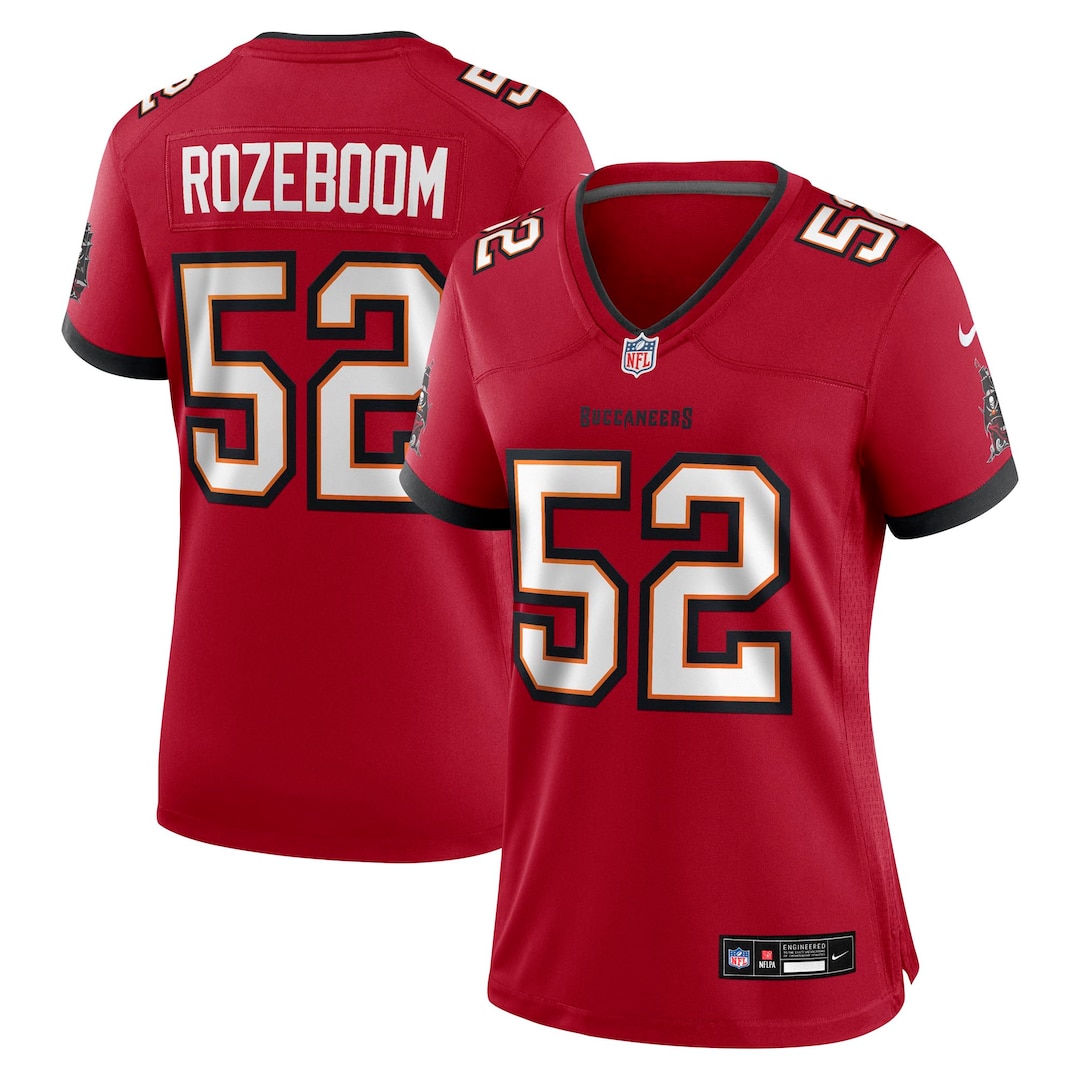 Women's Tampa Bay Buccaneers Christian Rozeboom Nike Red Team Game Jersey - Ujersey