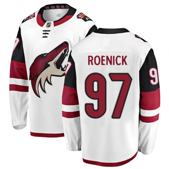 Men's Arizona Coyotes #97 Jeremy Roenick Authentic White Away Fanatics Branded Breakaway NHL Jersey - Ujersey