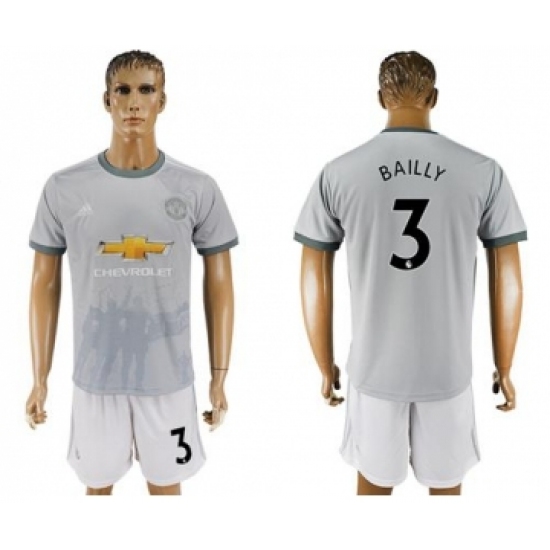 Manchester United #3 Bailly Sec Away Soccer Club Jersey