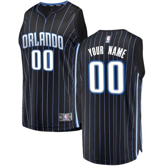 Men's Orlando Magic Fanatics Branded Black Fast Break Custom Replica Jersey - Statement Edition - Ujersey