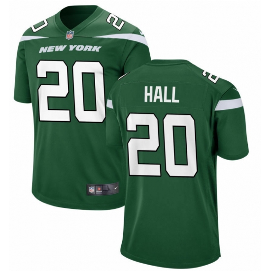 Men's New York Jets #20 Breece Hall Nike Gotham Green 2022 NFL Draft First Round Pick Limited Jersey - Ujersey