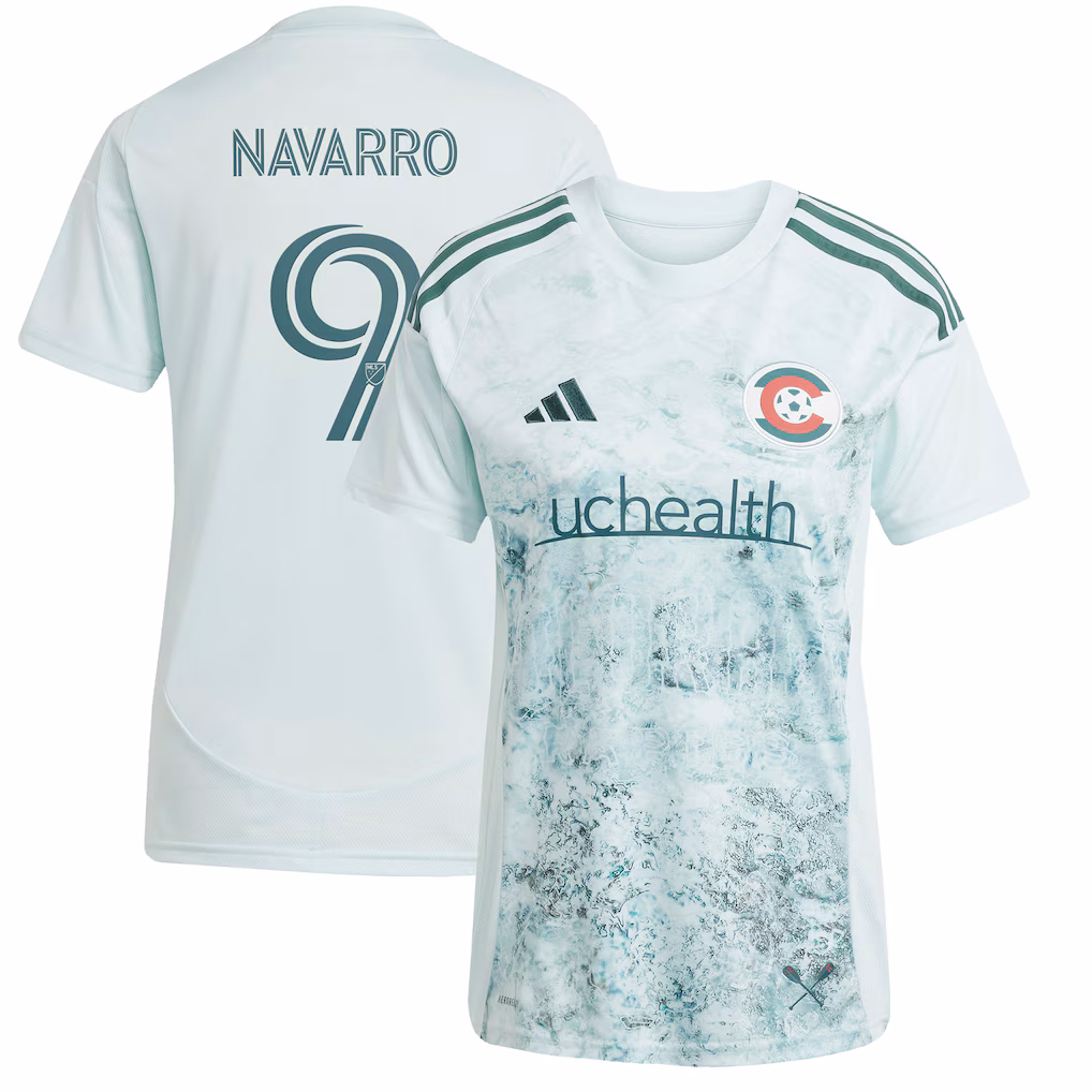 Women's Colorado Rapids Rafael Navarro adidas Green 2025 Headwaters Replica Player Jersey