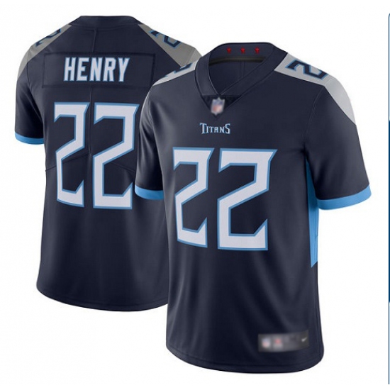 Men's Nike Tennessee Titans #22 Derrick Henry Navy Blue Alternate Vapor Untouchable Limited Jersey - Ujersey
