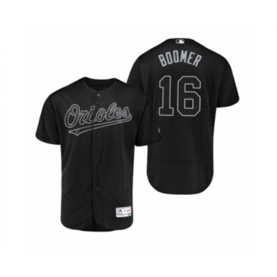 Men's Orioles Trey Mancini Boomer #16 Black 2019 Players Weekend Authentic Jersey