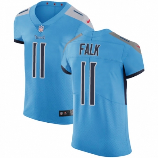 Men's Nike Tennessee Titans #11 Luke Falk Light Blue Alternate Vapor Untouchable Elite Player NFL Jersey - Ujersey