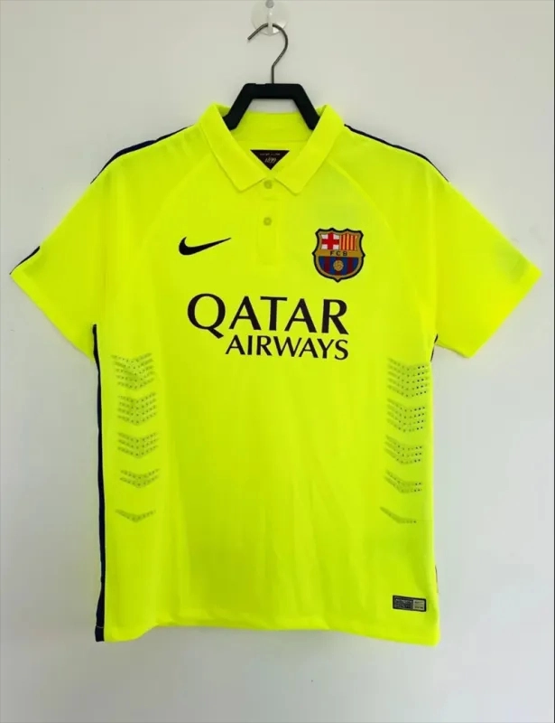 Barcelona Retro Jersey Third Away Soccer Shirt 2014-15 - Ujersey NHL