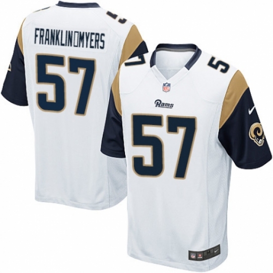 Men's Nike Los Angeles Rams #57 John Franklin-Myers Game White NFL Jersey - Ujersey