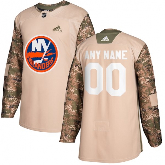 Men's New York Islanders adidas Camo Veterans Day Custom Practice Jersey - Ujersey