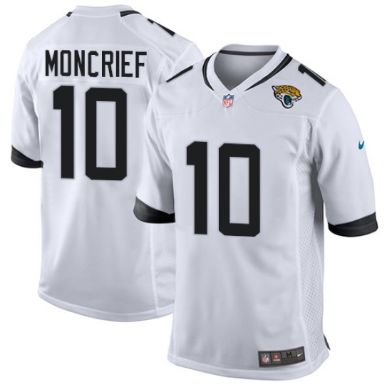 Men's Nike Jacksonville Jaguars #10 Donte Moncrief Game White NFL Jersey - Ujersey