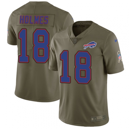 Youth Nike Buffalo Bills #18 Andre Holmes Limited Olive 2017 Salute to Service NFL Jersey - Ujersey