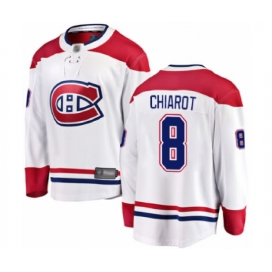 Men's Montreal Canadiens #8 Ben Chiarot Authentic White Away Fanatics Branded Breakaway Hockey Jersey - Ujersey