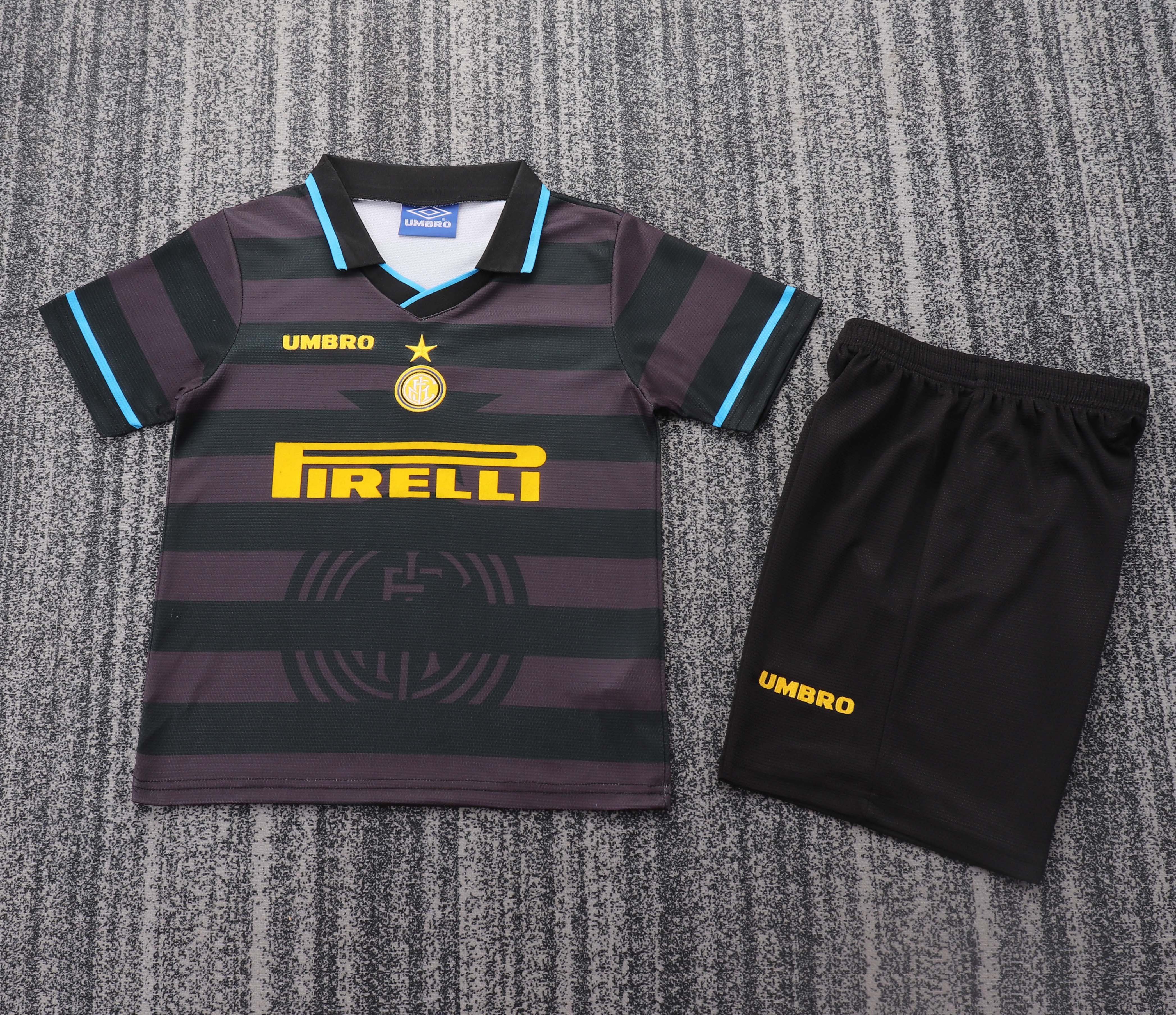 Inter Milan Jersey Third Away Kids Kit Jerseys+Shorts 1997/98 - U-jersey