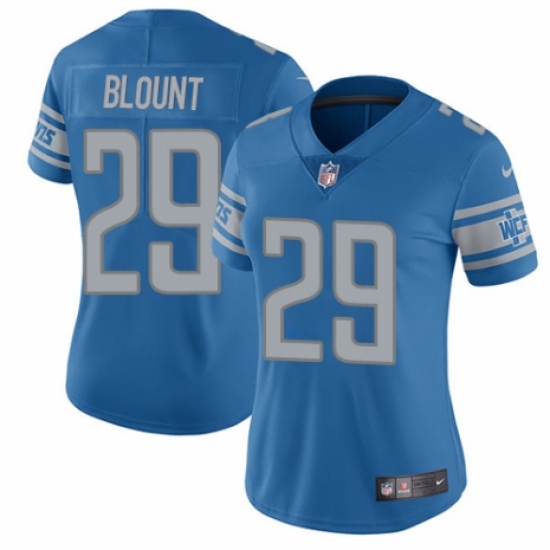 Women's Nike Detroit Lions #29 LeGarrette Blount Blue Team Color Vapor Untouchable Elite Player NFL Jersey - Ujersey