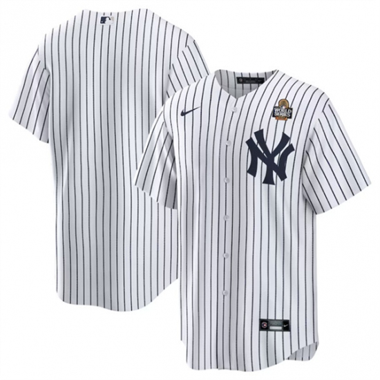 Men's New York Yankees Blank White 2024 World Series Cool Base Stitched Baseball Jersey - Ujersey