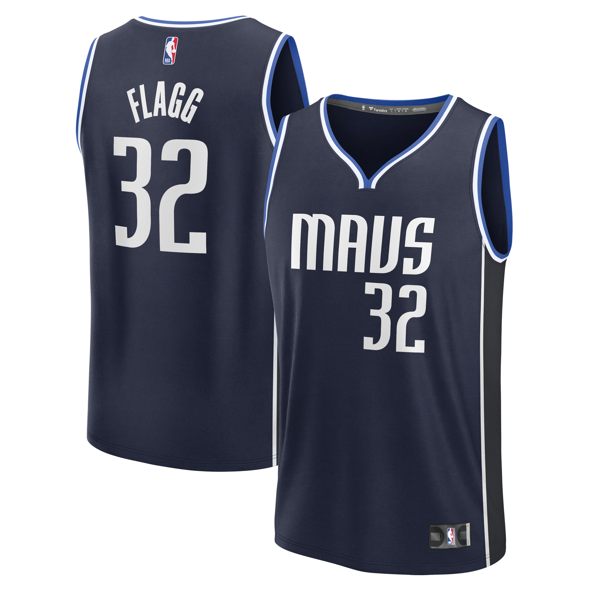 Men's Dallas Mavericks Cooper Flagg Fanatics Navy 2025 NBA Draft First Round Pick Fast Break Replica Jersey - Statement Edition - Ujersey NHL