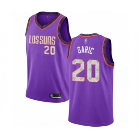 Men's Phoenix Suns #20 Dario Saric Authentic Purple Basketball Jersey - 2018 19 City Edition - Ujersey