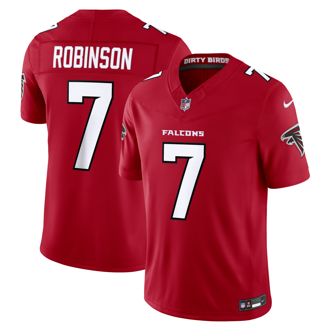 Men's Atlanta Falcons Bijan Robinson Nike Red Team Vapor F.U.S.E. Stitched Limited Jersey - ujerseystore