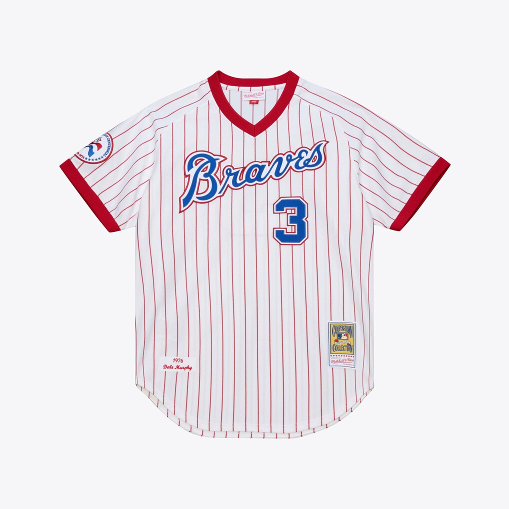 Men's Atlanta Braves Dale Murphy Mitchell & Ness White 1976 Authentic Jersey - ujerseystore