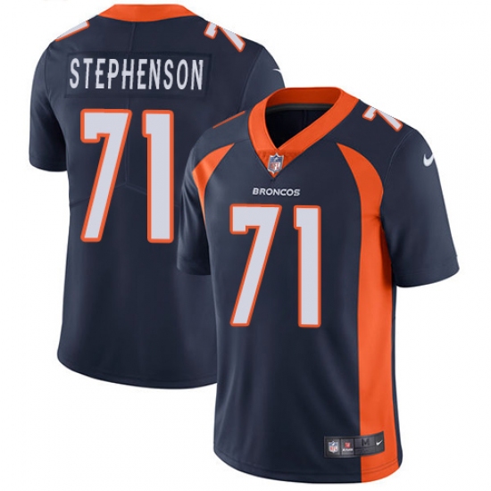 Youth Nike Denver Broncos #71 Donald Stephenson Navy Blue Alternate Vapor Untouchable Limited Player NFL Jersey - Ujersey